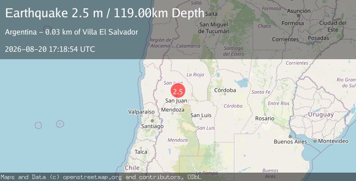 Map of SAN JUAN, ARGENTINA