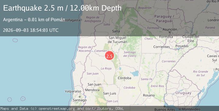 Map of CATAMARCA, ARGENTINA