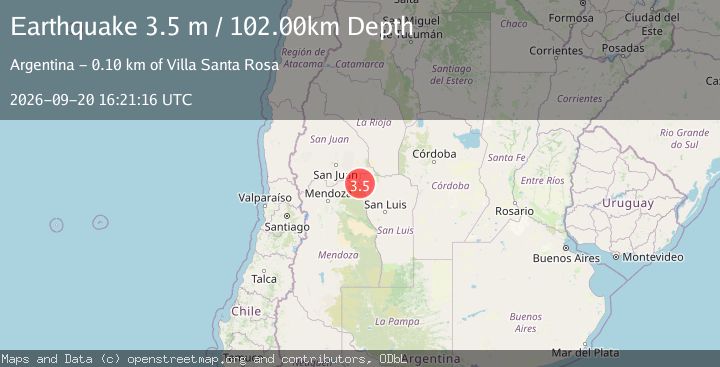 Map of SAN JUAN, ARGENTINA
