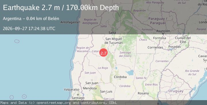 Map of CATAMARCA, ARGENTINA
