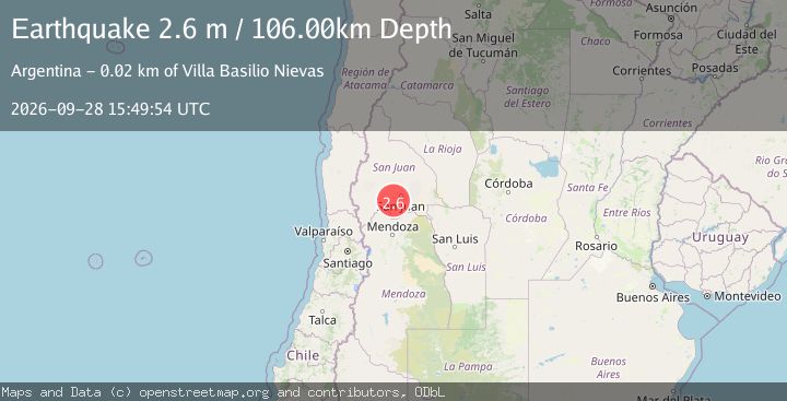 Map of SAN JUAN, ARGENTINA
