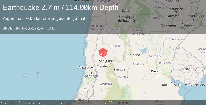 Map of SAN JUAN, ARGENTINA