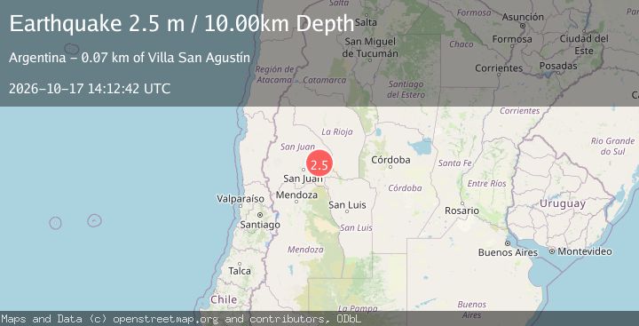 Map of SAN JUAN, ARGENTINA