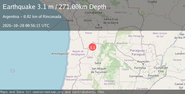 Map of JUJUY, ARGENTINA