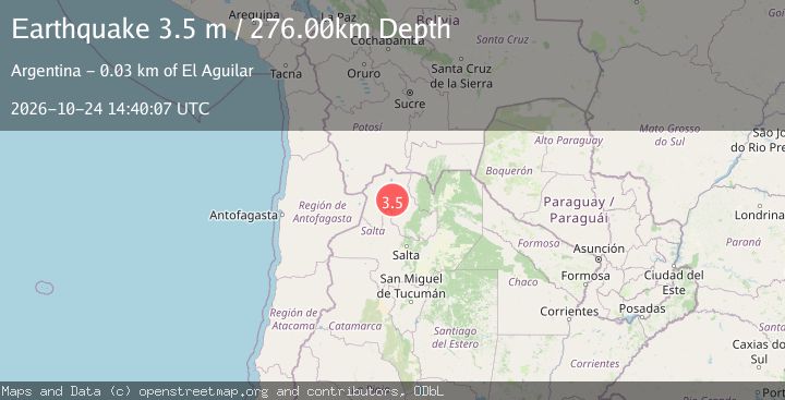 Map of JUJUY, ARGENTINA