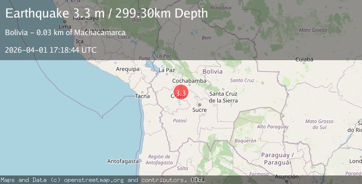 Map of ORURO, BOLIVIA