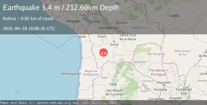 Map of POTOSI, BOLIVIA
