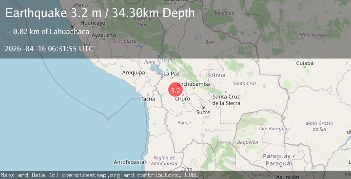 Map of LA PAZ, BOLIVIA