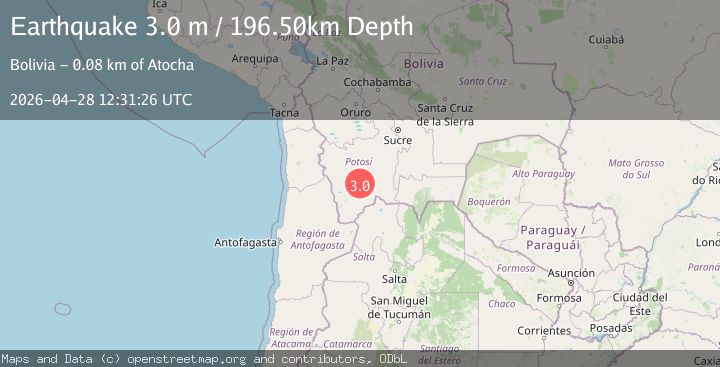Map of POTOSI, BOLIVIA