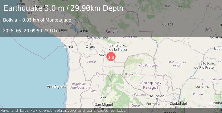 Map of CHUQUISACA, BOLIVIA