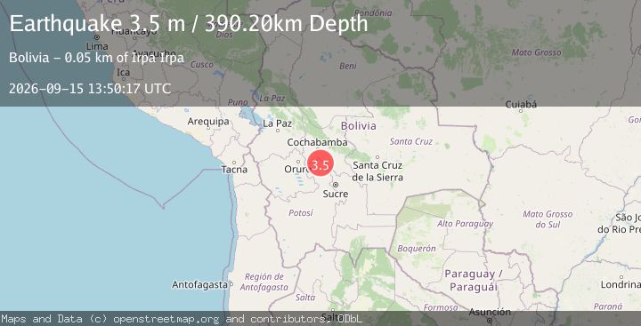 Map of POTOSI, BOLIVIA