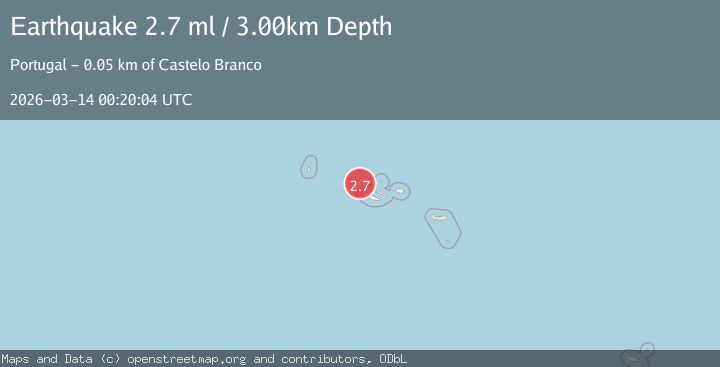 Map of AZORES ISLANDS, PORTUGAL