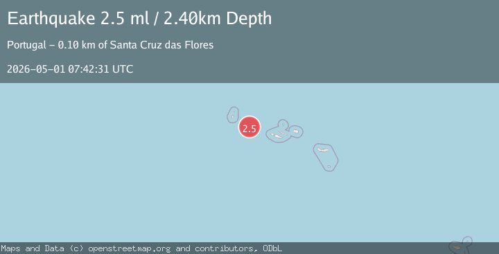 Map of AZORES ISLANDS, PORTUGAL