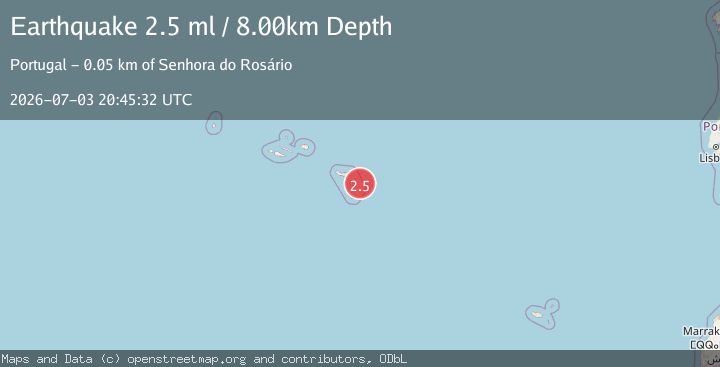Map of AZORES ISLANDS REGION