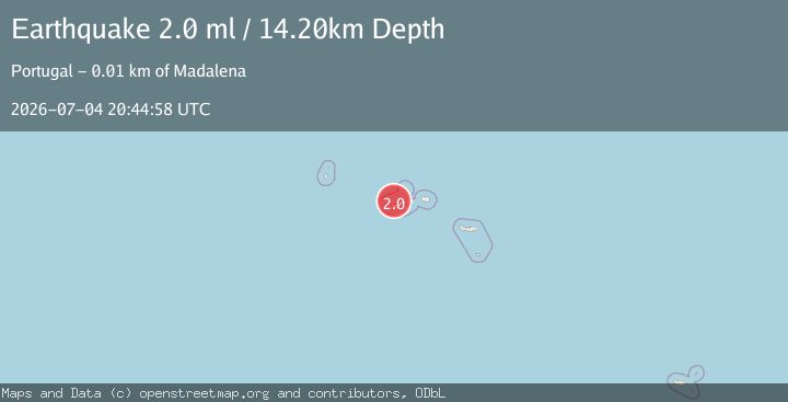 Map of AZORES ISLANDS, PORTUGAL