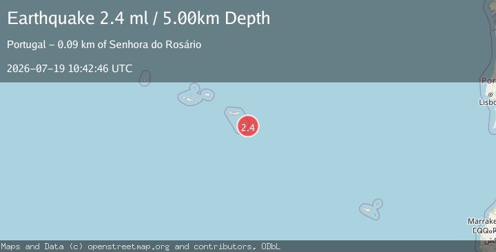 Map of AZORES ISLANDS REGION