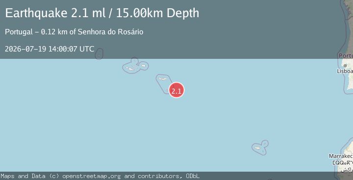Map of AZORES ISLANDS REGION