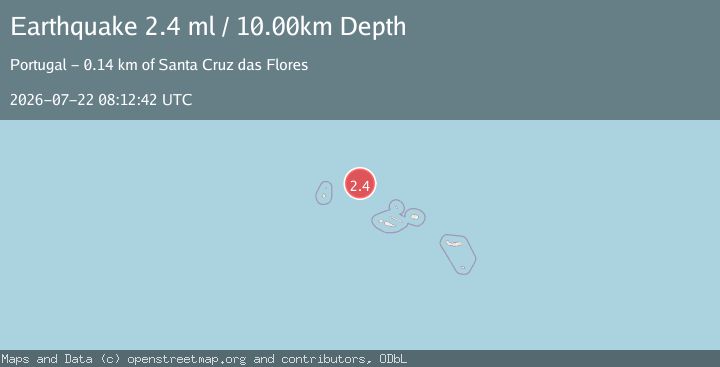 Map of AZORES ISLANDS, PORTUGAL