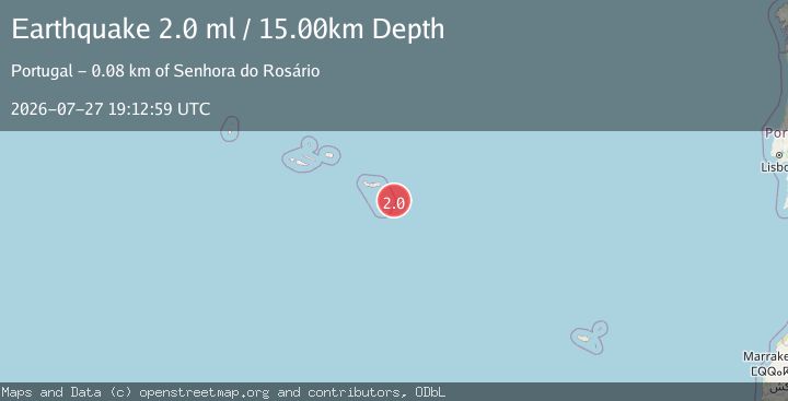 Map of AZORES ISLANDS REGION