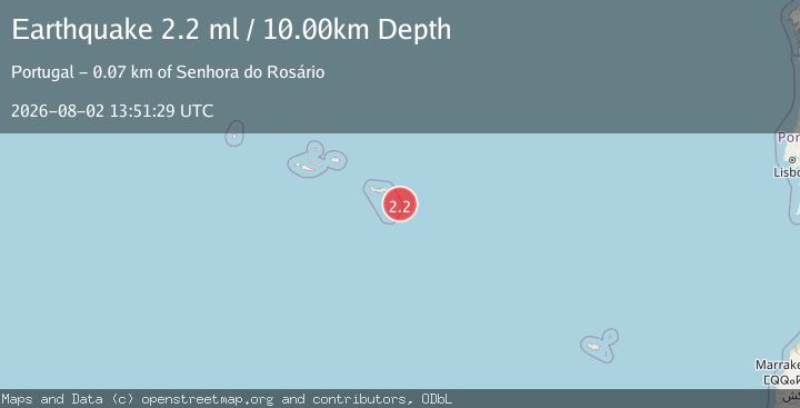 Map of AZORES ISLANDS REGION