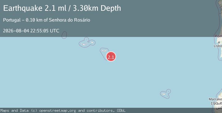 Map of AZORES ISLANDS REGION