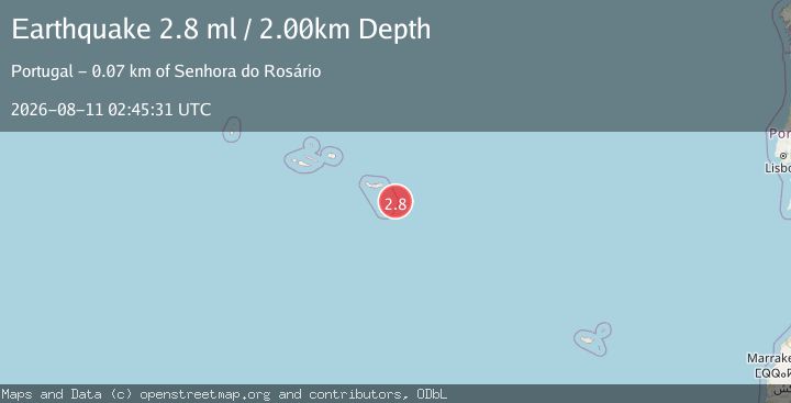 Map of AZORES ISLANDS REGION