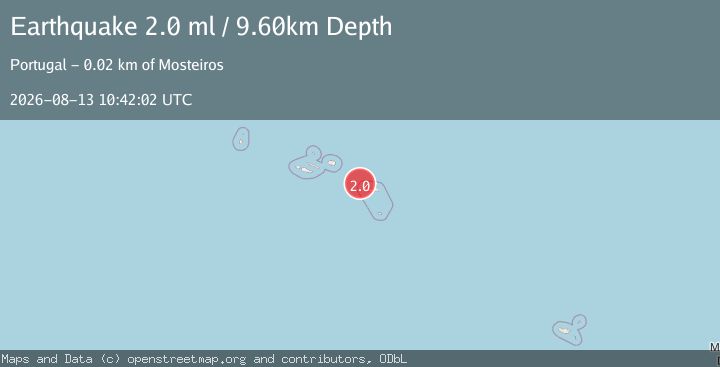 Map of AZORES ISLANDS, PORTUGAL