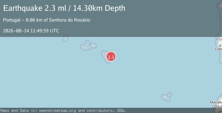 Map of AZORES ISLANDS REGION
