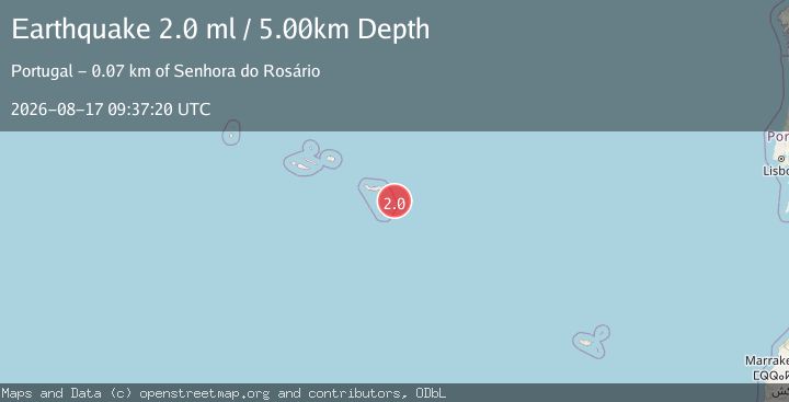 Map of AZORES ISLANDS REGION
