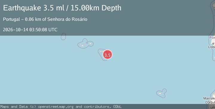 Map of AZORES ISLANDS REGION