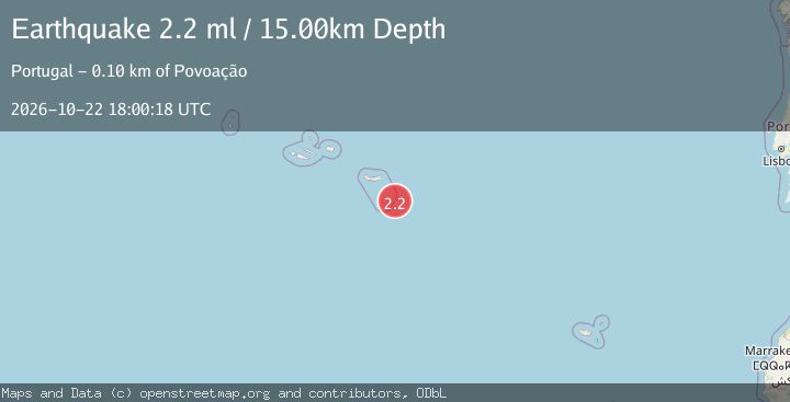 Map of AZORES ISLANDS REGION