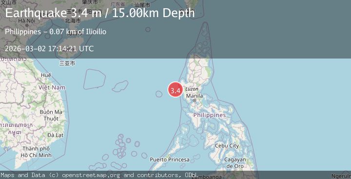 Map of LUZON, PHILIPPINES