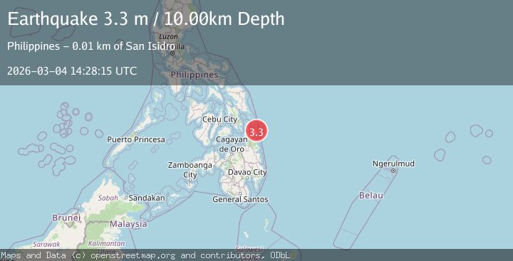 Map of MINDANAO, PHILIPPINES
