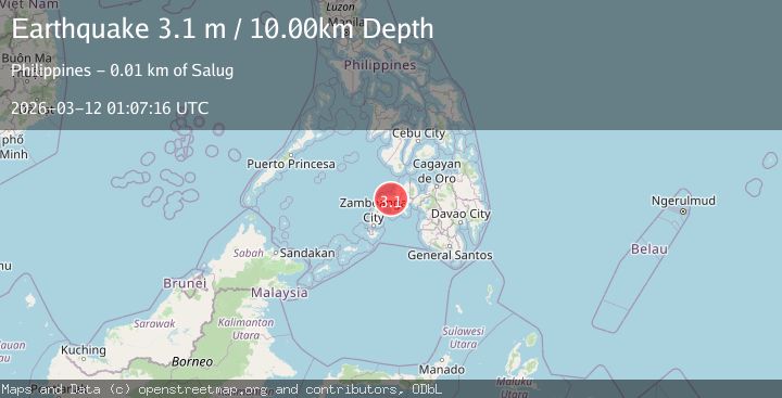 Map of MINDANAO, PHILIPPINES
