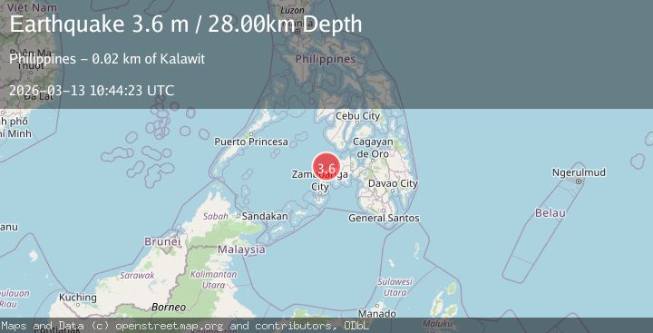 Map of MINDANAO, PHILIPPINES