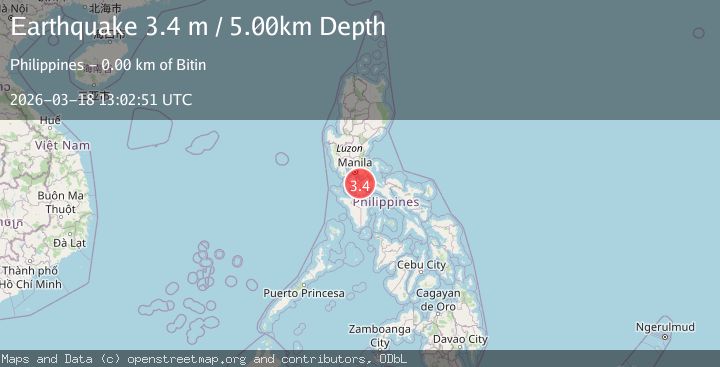 Map of LUZON, PHILIPPINES