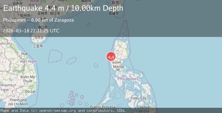 Map of LUZON, PHILIPPINES
