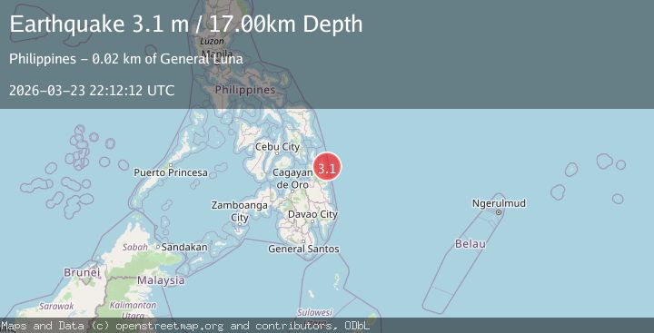Map of MINDANAO, PHILIPPINES