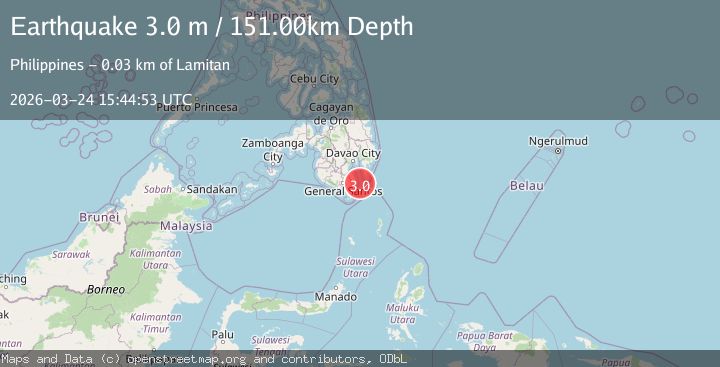 Map of MINDANAO, PHILIPPINES