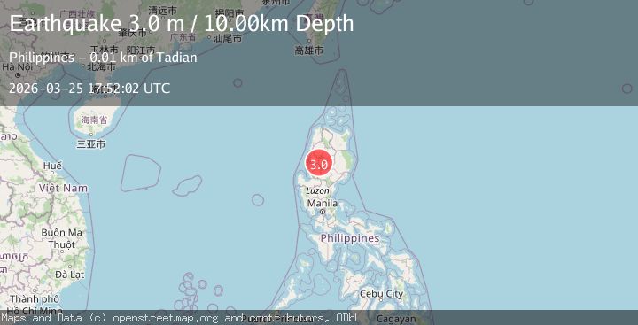 Map of LUZON, PHILIPPINES