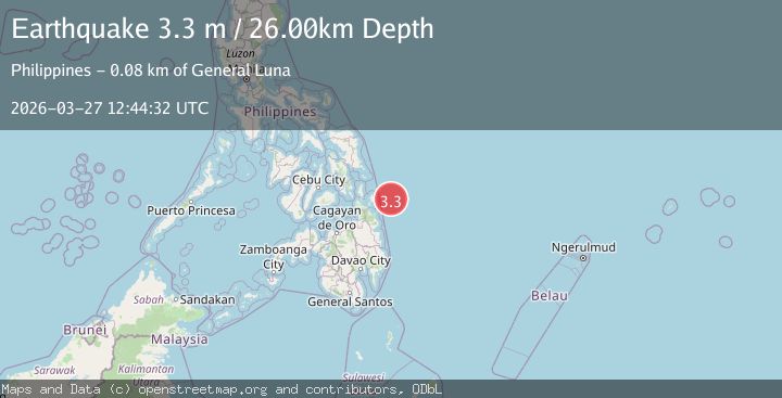 Map of MINDANAO, PHILIPPINES
