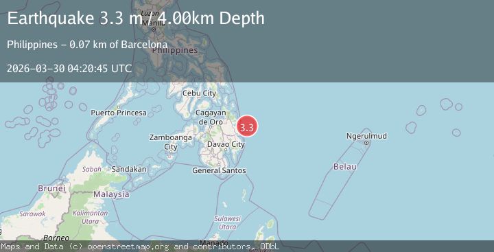 Map of MINDANAO, PHILIPPINES