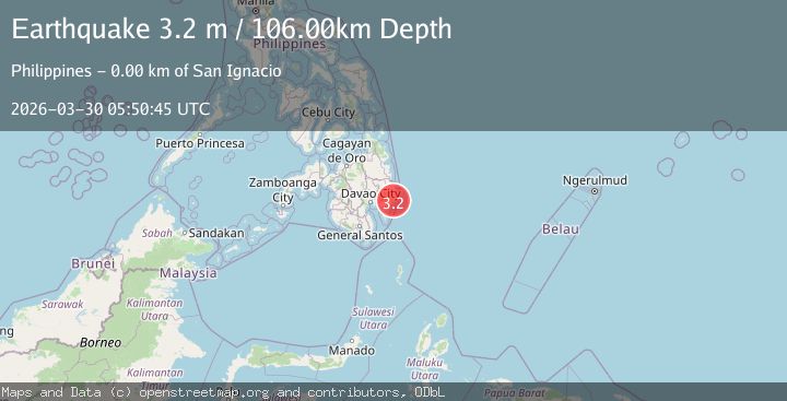 Map of MINDANAO, PHILIPPINES