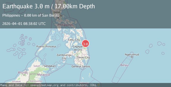 Map of MINDANAO, PHILIPPINES