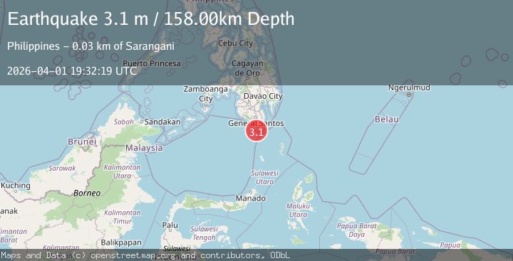 Map of MINDANAO, PHILIPPINES