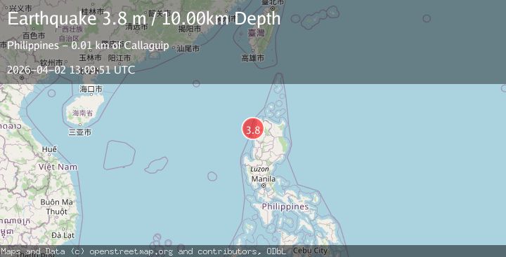 Map of LUZON, PHILIPPINES