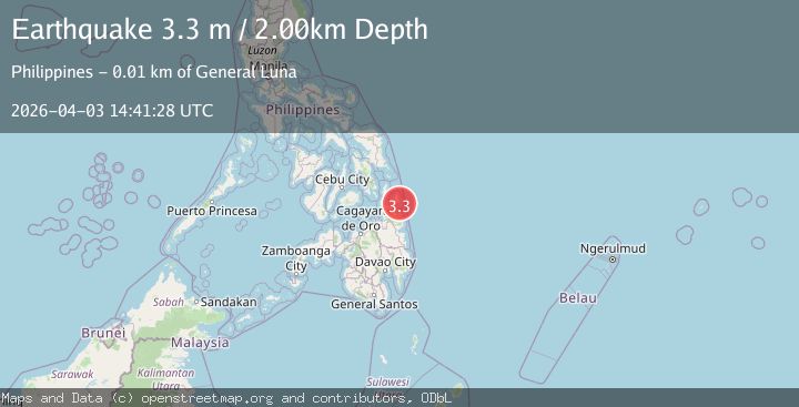 Map of MINDANAO, PHILIPPINES