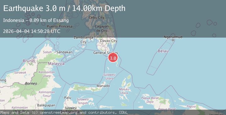Map of MINDANAO, PHILIPPINES