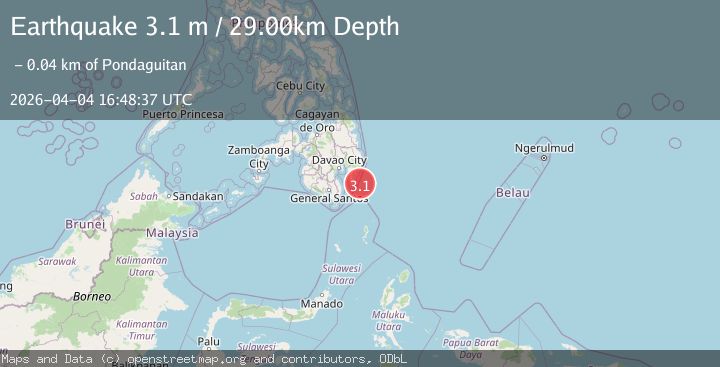 Map of MINDANAO, PHILIPPINES