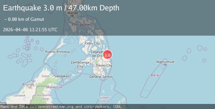 Map of MINDANAO, PHILIPPINES